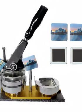 50m箱mIID方形徽章机器冰贴I机器方形冰箱贴制作机DY