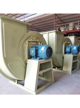 f4-72玻璃钢离心风机11w38380V业化工k排风耐酸高工温抽风碱机厂