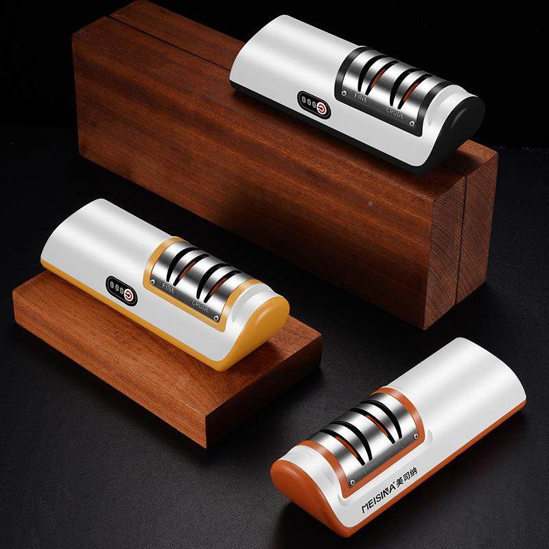电动刀剪速器无品牌/家用快磨磨刀石工具全自动多功能菜刀刀磨刀