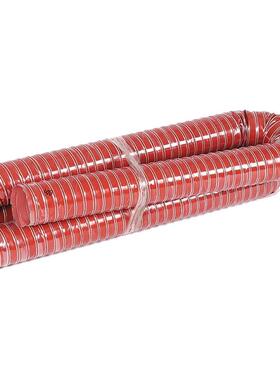 温厂红色高温风管家耐高红硅胶EST硫化风管色耐高温软管通风管