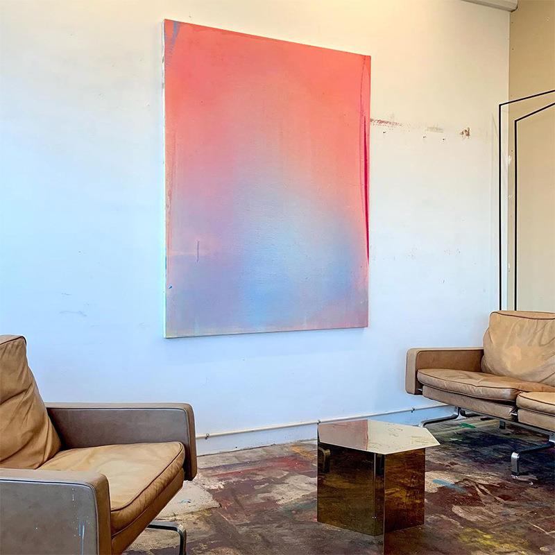 手抽象ACY547玄关过道装饰画后现代简约油画纯巨幅绘落画客厅地艺