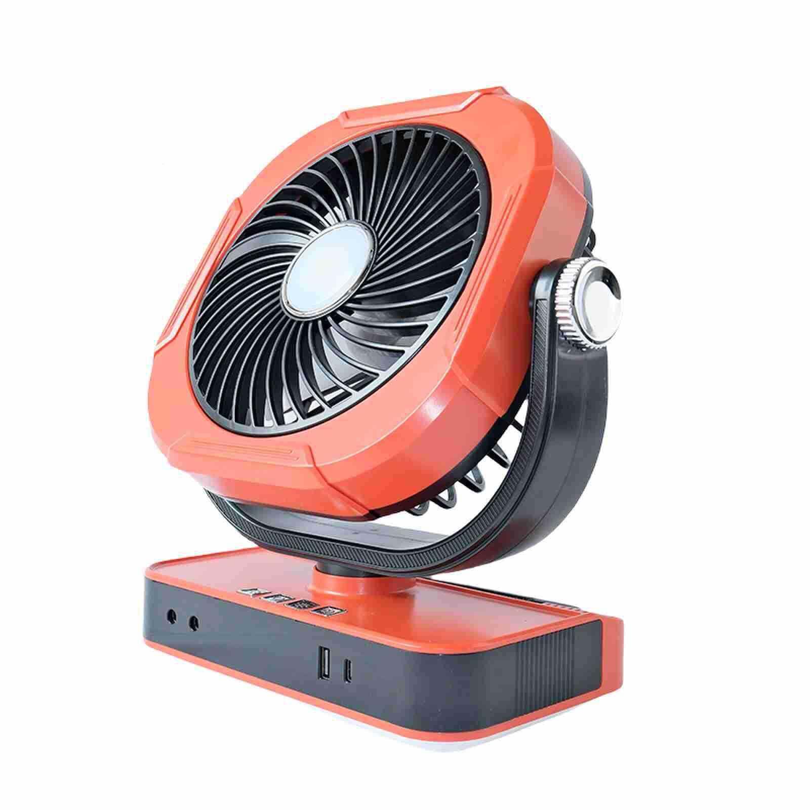 阳能充风扇循环便携立二太放壁挂电F25合一办公室照明台扇露营风