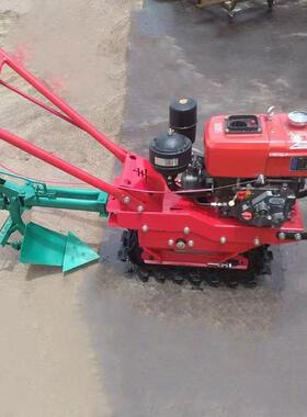 口履带式微耕机单链轨耘配IFY转锄柴油机款翻地机套出翻犁开沟播