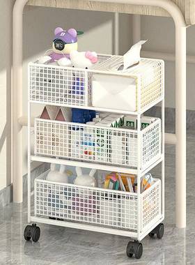 办物公AGY室移桌下置架收纳筐工位放包带轮小推宿车舍动零食收纳