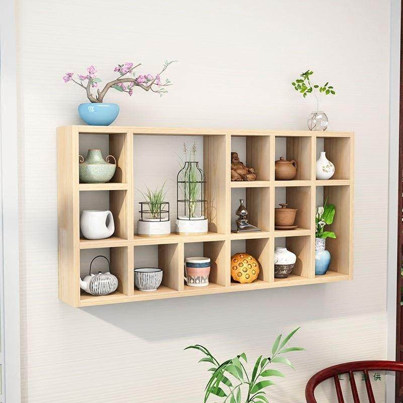 定做实木格子架墙上985物壁挂收柜架茶壶置杯叶纳展示架小饰品书,基础建材,脚轮/万向轮,淘宝优惠券,粉丝福利购,淘宝优惠卷