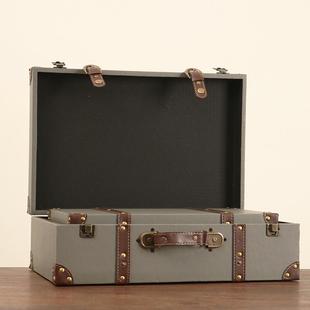 衣欧式693复古手板提箱收纳箱样间帽间衣橱桌面纳盒收道具箱子装