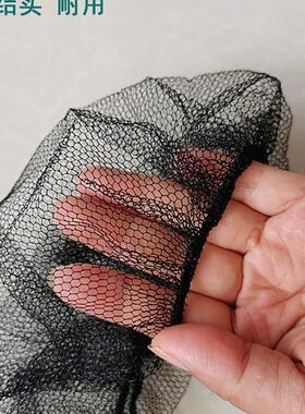 餐饮透气头一次性网帽圆尼帽龙发网帽眼黑色头套罩食F9T5M5MM品厨