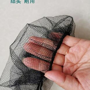 餐饮透气头一次性网帽圆尼帽龙发网帽眼黑色头套罩食F9T5M5MM品厨