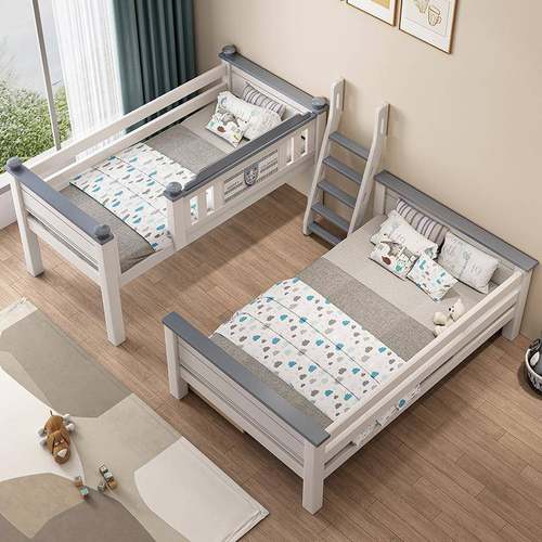 全实木上下双上层床小层户型高铺低床成人子母床加厚两儿WZ01童床