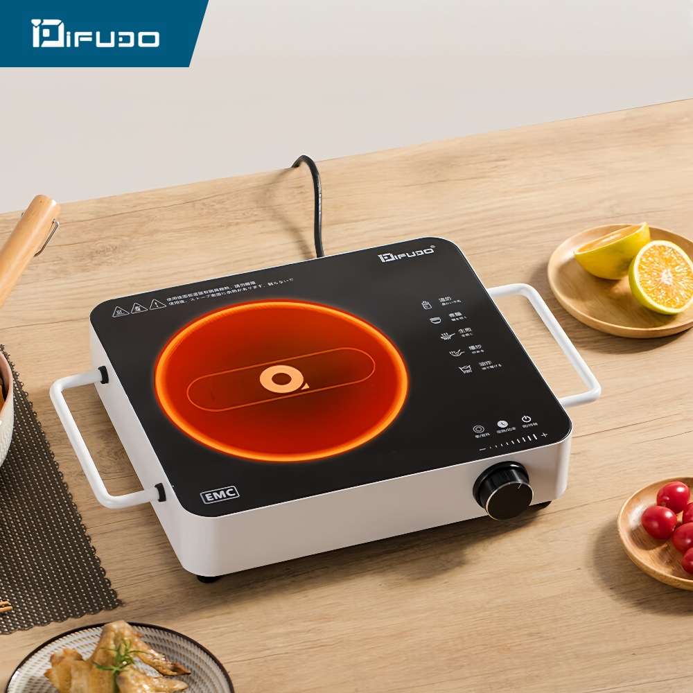 IFUDO家用大功率2200W电陶炉三环加热微晶抛光面板22档调节电磁炉