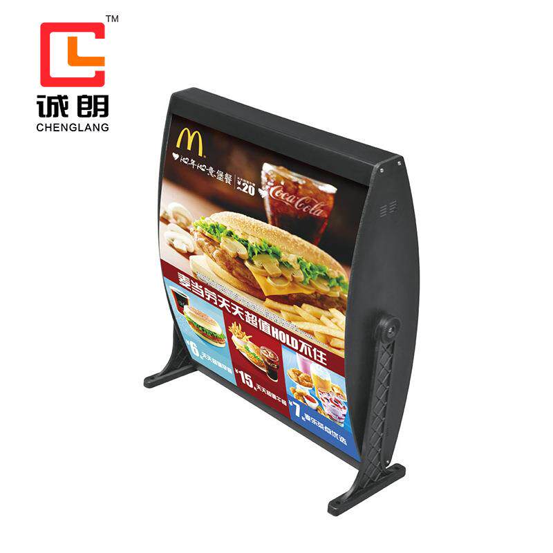 支持混批 点餐双面上下开启型材 快餐店导航双led灯箱铝型材