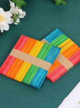 舌彩色雪糕棒压板工114*10*2手DI用Y穿插板彩SW-058-1色棒冰棒雪