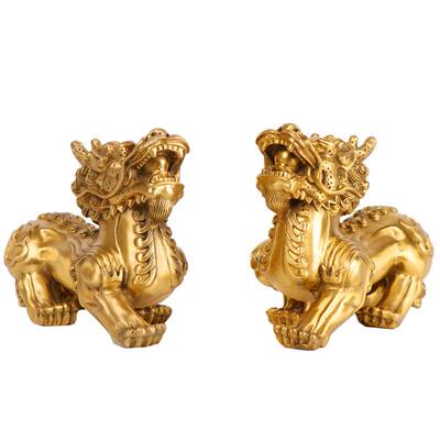 杨貅铜记铜品貔貅摆件开业家居工艺礼双角貔0117天路天禄