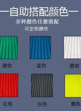 pc光透板明阳车棚MRP大棚顶蓬材料双层中空十年茶色湖蓝阳光板