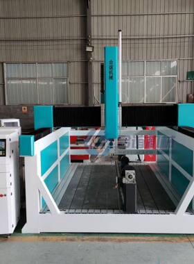 全自动QTQ四轴雕五刻机大型轴全自木工雕石动材雕刻机钻铣泡沫刻