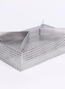 方形冲不锈钢烟熏网篮长方方形烟熏孔烧烤烟熏网盒木烟屑肉熏熏网