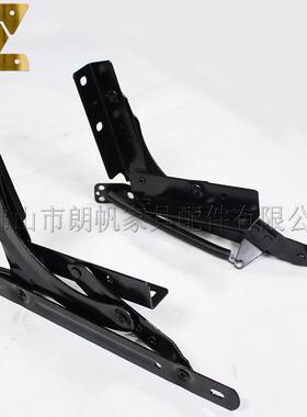 朗帆两供货摇臂连沙发床端铰摆铰功能LFB013黑色不锈钢床五金摇配