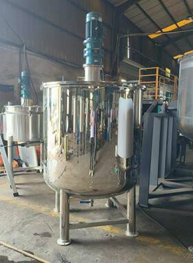 料吨34不锈钢镜面搅0拌机食1品饮化工混合搅拌罐RZP加热搅拌桶