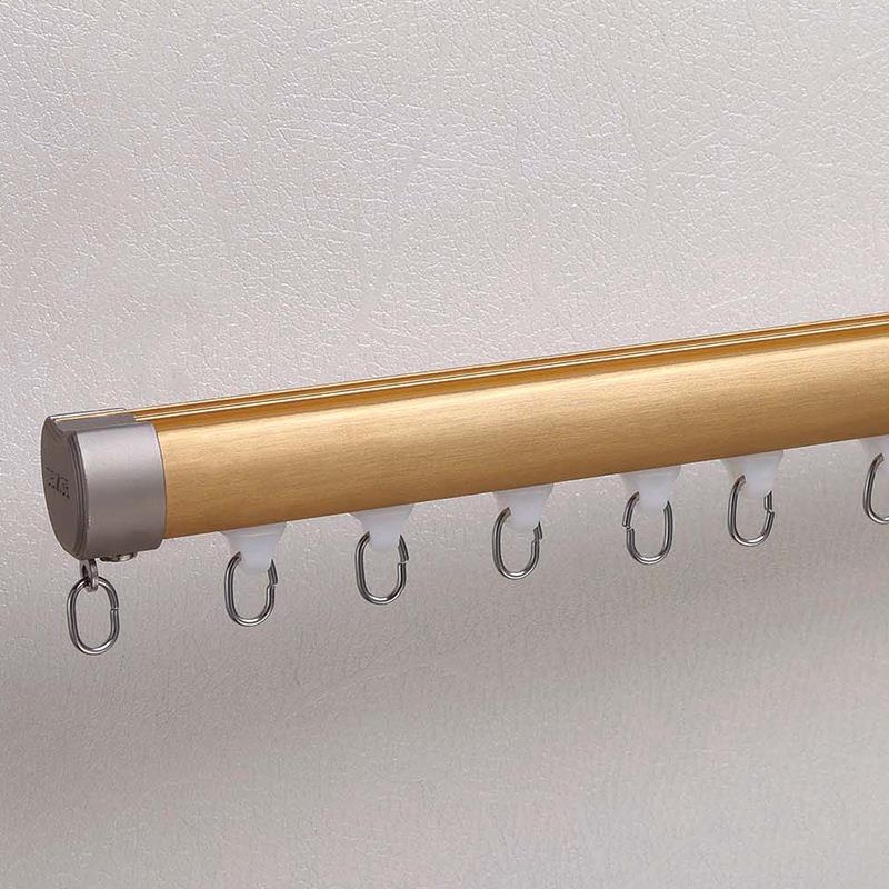 窗静帘轨道音窗帘杆罗马杆静0370窗帘配件顶装音直轨L窗帘滑型轨