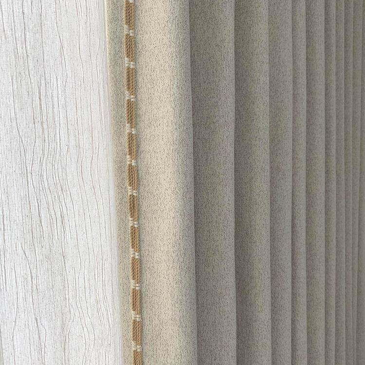 OBS中风棉麻日式窗帘纱帘透光古不法透人客厅阳台复古亚麻扶式风