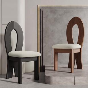 中古风复椅餐桌椅2024新款子法式JAL古奶油风系创意红网小户型人