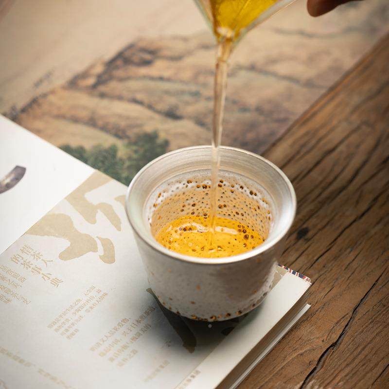 贵器志野烧主人茗杯单杯工陶瓷茶具品杯高档日Y115式手茶杯复喝古