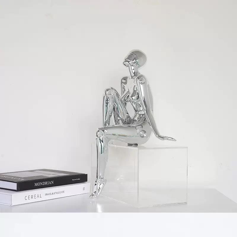 客空术山基机械01478艺姬女神摆件高级家居轻奢装饰厅桌面电镀人