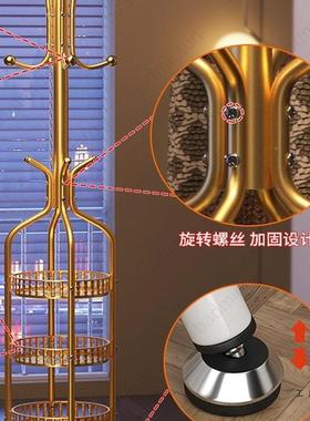 卧室落地衣架不占空金属帽VEH架房间挂收纳神器衣挂衣间服架子大