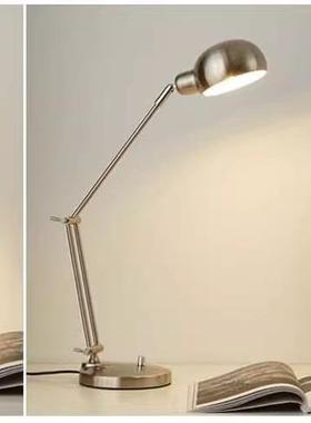 现代简约金属臂折30999叠护眼学习长台阅光读书灯桌卧室床头调LED