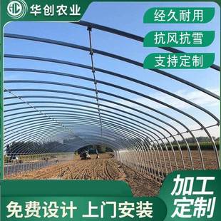 花卉蔬大棚骨内MKG架连钢栋室温室建造养菜牛架遮阳