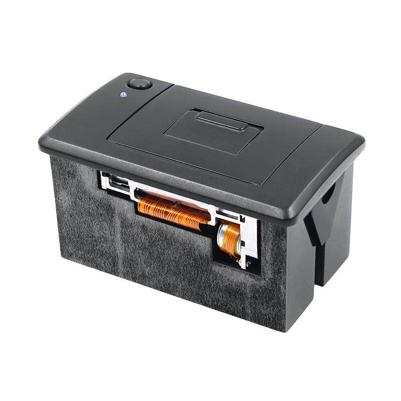 优车YK5820黑色5~9V嵌入式微型热敏打印机自终助端医疗银库行载模