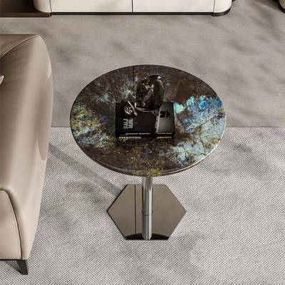 沙发边几大理石意式极简设计师创意高级艺术感客厅角几奢意小茶几