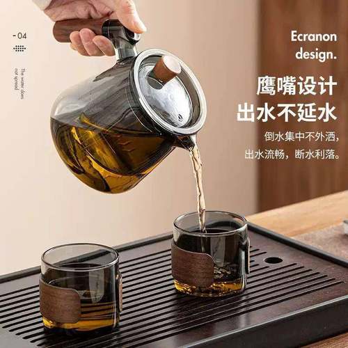 高硼玻璃功夫茶具20室厂家直供5新款中式家用泡茶2壶办公耐高温会