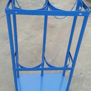 8L气瓶架单瓶双防瓶固定气体瓶专架用倒子架搬运车手推车手推9736