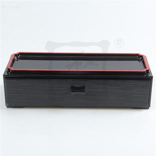 黑S木纹色抽拉式 胶风格 筷子盒 001B塑烤漆餐厅筷子桶日式