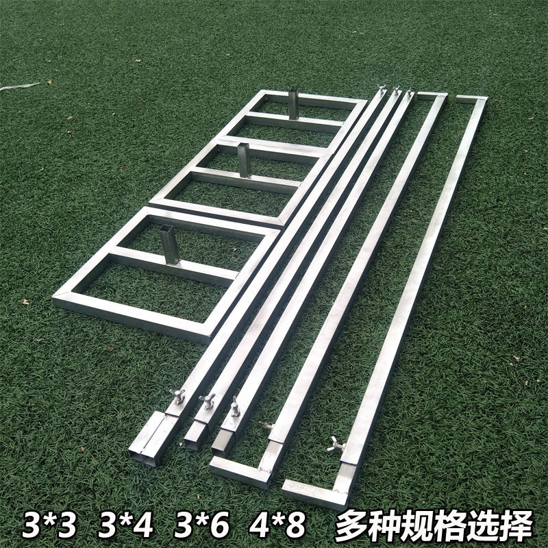 新款婚庆道具架子加厚镀锌背景架铁艺镀锌方管背景架3*6纱幔架子