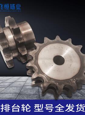 5分10A45钢双排带5分链轮10A-2-10121314151617181920212223-45台