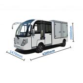 5座保温加热电动送餐车电动厢货车电动搬运车四轮平板货车