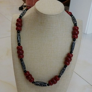 热卖藏装藏族舞蹈配饰 藏式项链 不掉色仿珊瑚项链毛衣链拍照道具