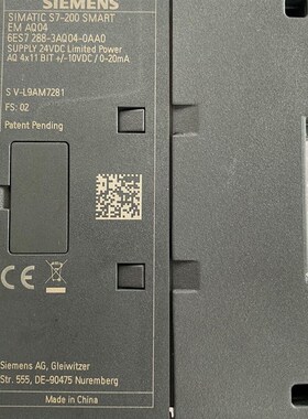 6Es7 288 3AQ04-0AA0 em aq04基本全