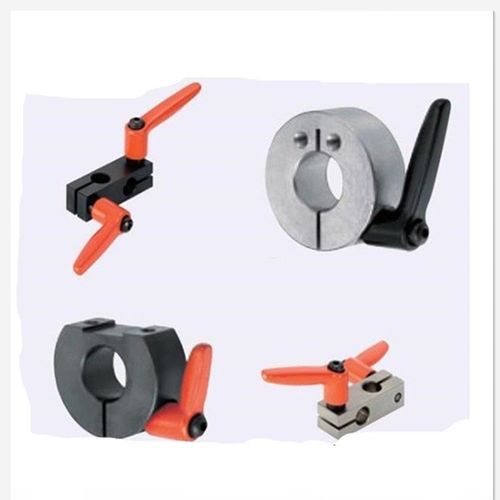 光轴支柱固定夹带固定把手型轴快速锁紧十字连接件快速锁紧固定夹