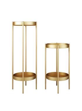 北欧花架子客厅落地式阳台装饰置物架铁绿萝架简约多层花盆艺花架