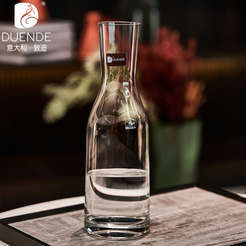 意大利进口无铅水晶玻璃杯凉水瓶水果茶冷水泡壶套装高端家用客厅