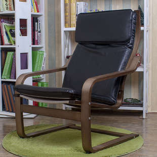波昂椅实木家用懒人躺椅宿舍午睡休闲摇椅靠椅舒服椅子办公室靠背