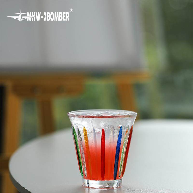MHW-3BOMBER轰炸机玻璃杯Wright手绘系列Dirty咖啡杯澳白杯拿铁杯