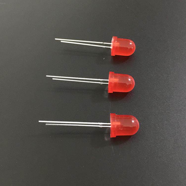 大头F10红绿蓝黄白插件led灯10mm圆头灯珠直插式led灯珠