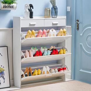 玄超薄代翻斗鞋柜无品牌/窄现白色家用门口简约门厅柜关进门防尘