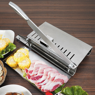 羊肉切肉机药材阿胶糕切片机家用手动商用切冻肉神器切肉片机