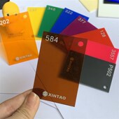 黑色压克力板黄茶色半透明有机玻璃镜面磨砂隔板PC加工定制热弯uv