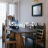 中古实木餐椅新中式 饰椅女王椅艺术餐桌椅子椅高背椅家用禅意椅 装